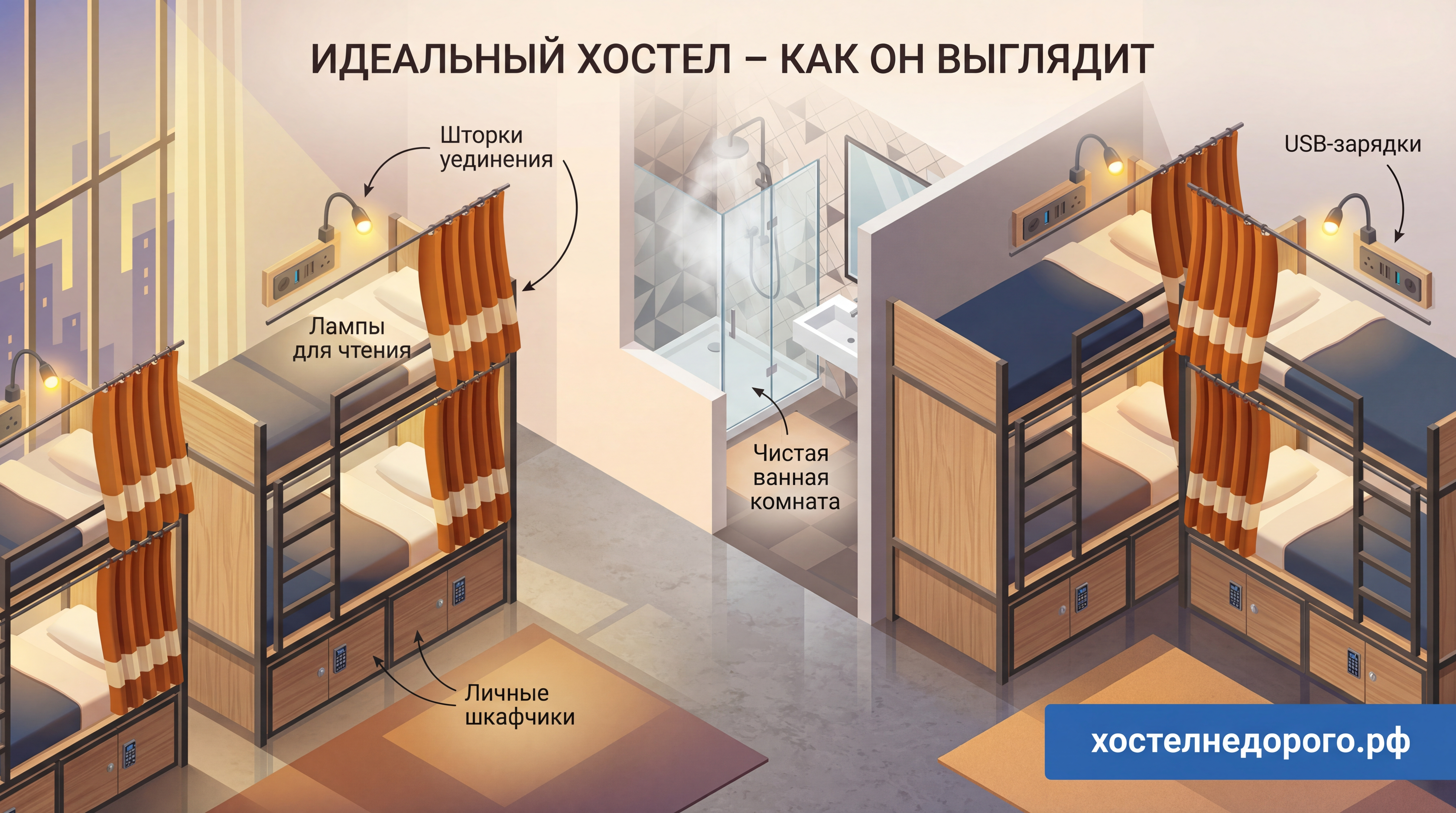 理想的旅舍房间